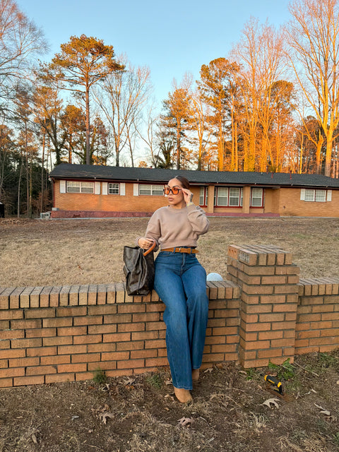 J Crop Sweater