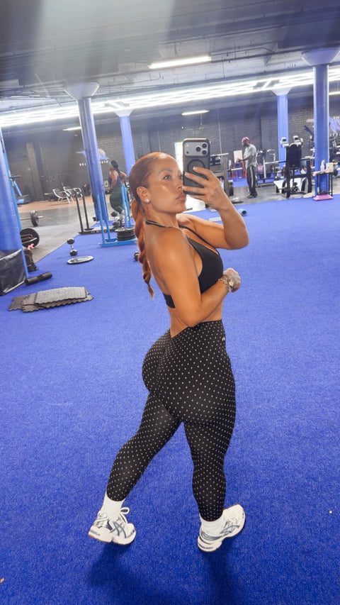 V booty Polka Dot leggings